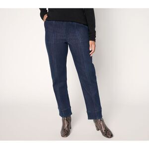 Maya J Women's Petite Pants 6P Indigo Tapered Leg Ankle Jeans Blue A704366